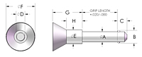 Positive Locking Pin Cup Handle Line Drawing